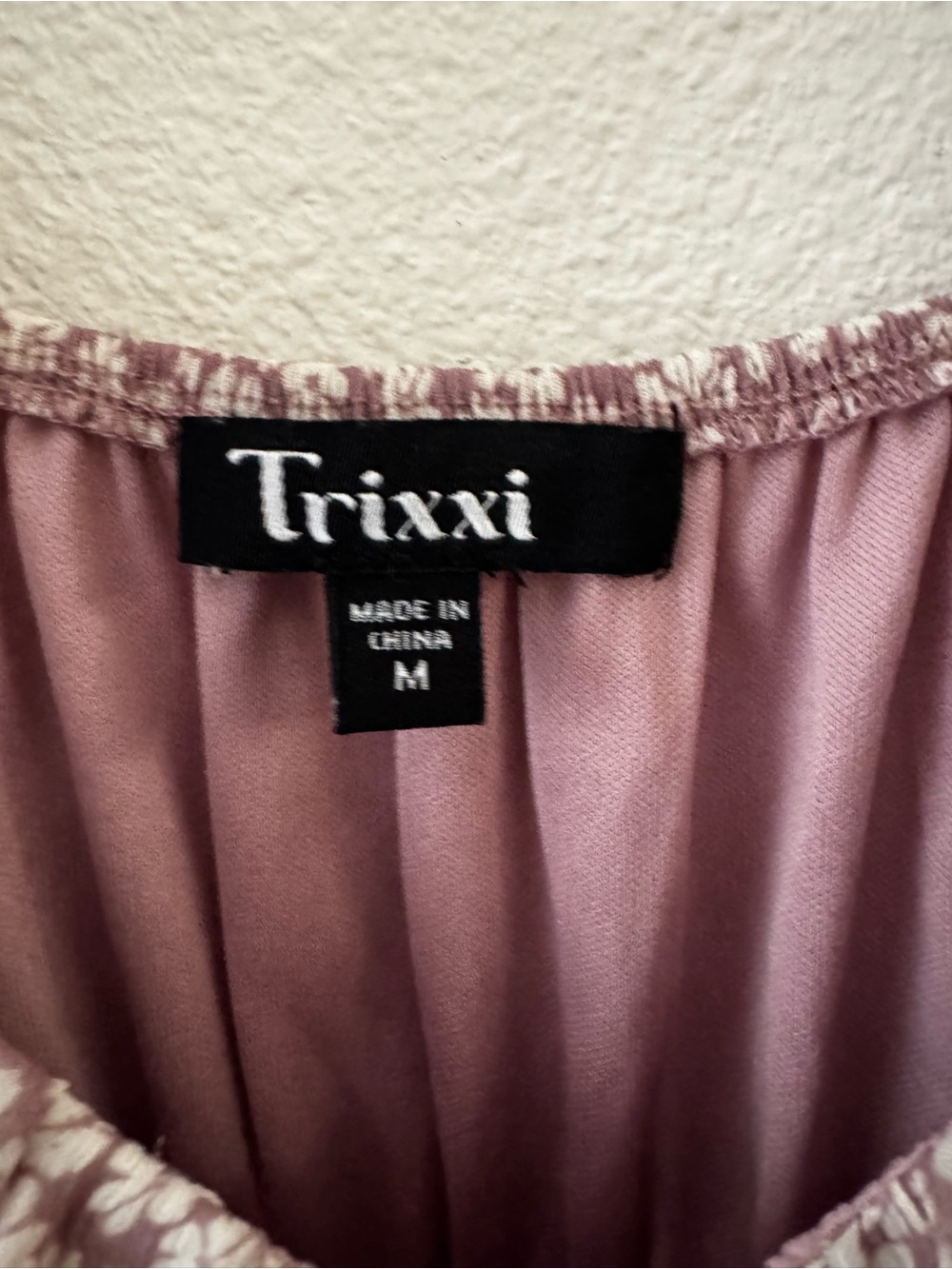 Trixxi Lilac with white Floral Smocked Tiered Sundress - Picture 4 of 4